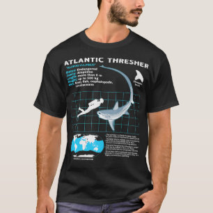 Thresher Shark Fact Sheet T-Shirt