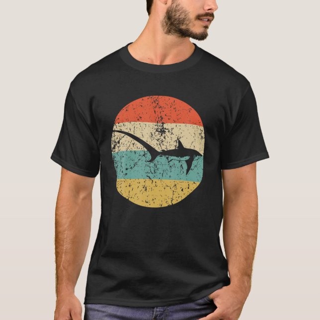 Thresher Shark Retro Shark Icon T-Shirt (Front)