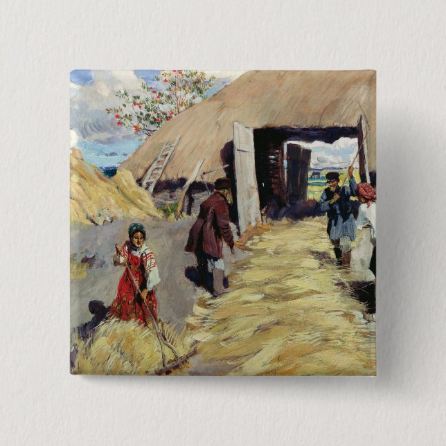 Threshing Floor, 1916 15 Cm Square Badge (Front)
