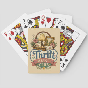 Thrift Hunt Club Vintage Cottagecore Playing Cards