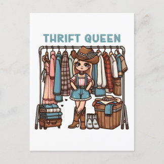 Thrift Queen Postcard