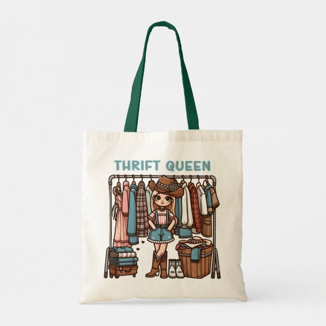 Thrift Queen Tote Bag (Back)