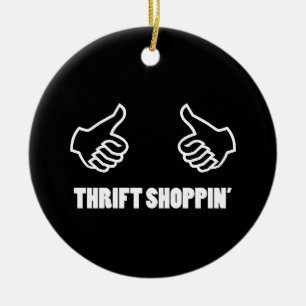 Thrift Shopping Ceramic Tree Decoration