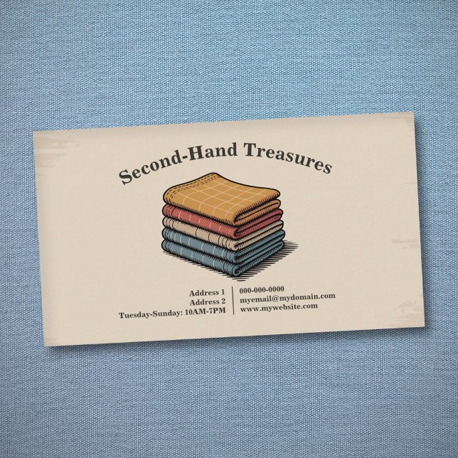 Thrift Store Business Card (Thrift Store Business Card)