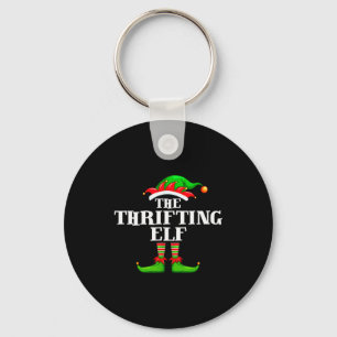 Thrifting Elf Matching Family Group Christmas Part Key Ring
