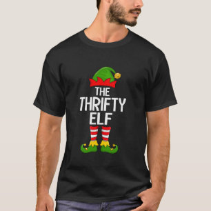 Thrifty Elf Xmas Matching Family Elf Squad Christm T-Shirt