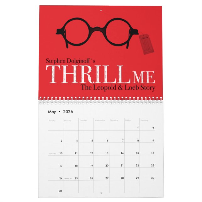 THRILL ME Calendar (May 2026)