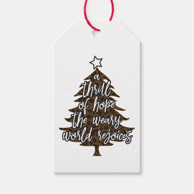 Thrill of Hope Kraft Gift Tag (Front)