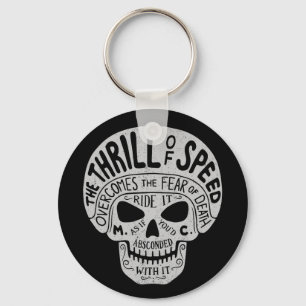 Thrill of Speed Skull Key Ring