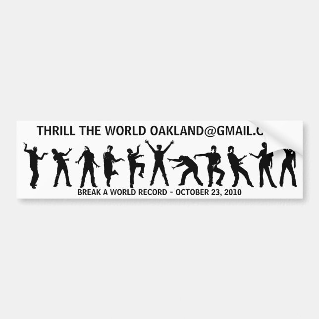 Thriller Bumper Sticker (Front)
