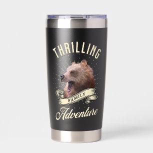 Thrilling Family Adventure Bear Wilderness Insulated Tumbler