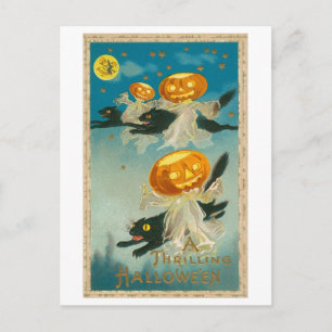 Thrilling Halloween Vintage Postcard