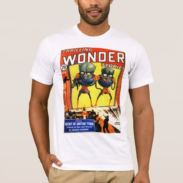 THRILLING WONDER Cool Vintage Pulp Magazine Cover T-Shirt (Front)