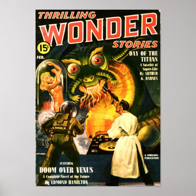 Thrilling Wonder Stories -- Day of the Titans Poster (Front)