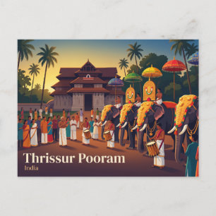 Thrissur Pooram India Postcard