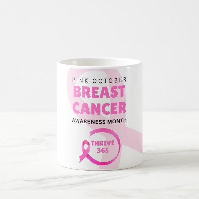 Thrive 365 Breast Cancer Awareness Month 2024  Coffee Mug (Center)