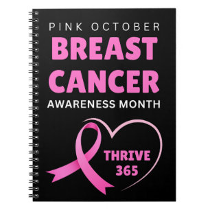 Thrive 365 Breast Cancer Awareness Month 2024  Notebook