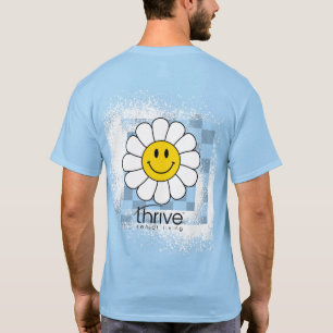 Thrive Daisy Chequered TShirt
