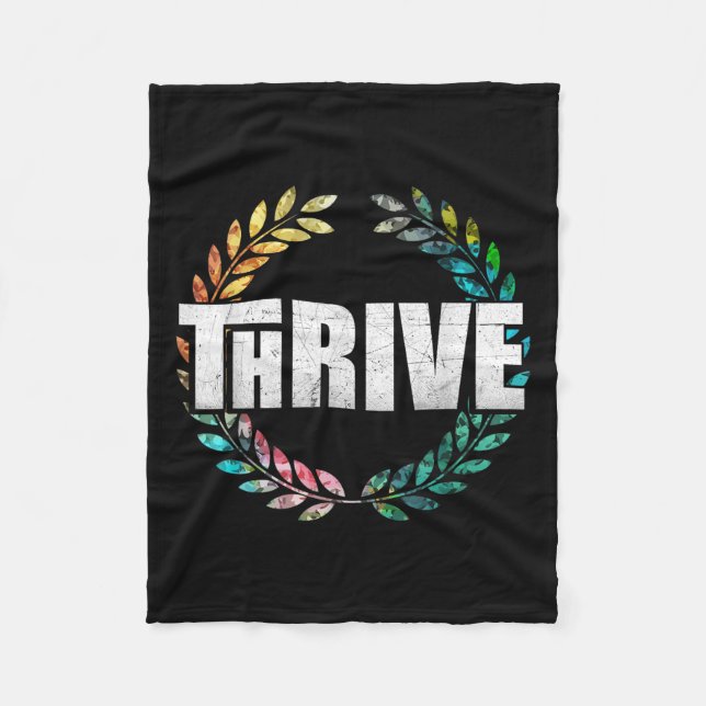 Thrive  fleece blanket (Front)