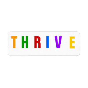 Thrive Freeze Dried Food label Return Address Label