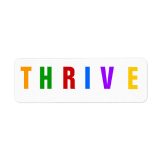 Thrive Freeze Dried Food label Return Address Label