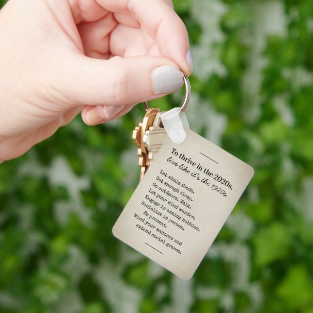 Thrive in 2026 Encouraging Advice Key Ring (Hand)
