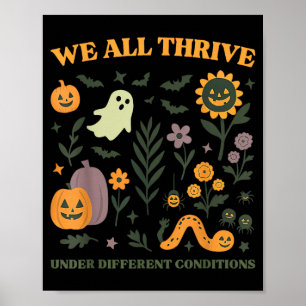 Thrive Under Different Conditions SPED Halloween Poster