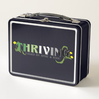 Thriving Aro Pride Metal Lunch Box