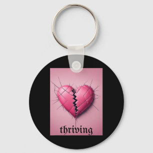 Thriving Valentine Broken Heart Key Ring