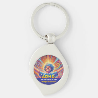 Thriving With ADHD* Embrace Your ADHD Key Ring