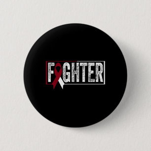 Throat Cancer Oral Head Neck Cancer Awareness 6 Cm Round Badge