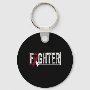 Throat Cancer Oral Head Neck Cancer Awareness Key Ring