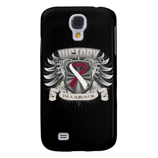 Throat Cancer Victory Case-Mate Samsung Galaxy Case (Back)