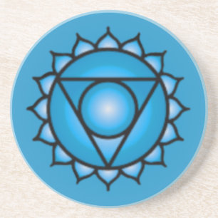 Throat Chakra Sandstone Drink Coaster
