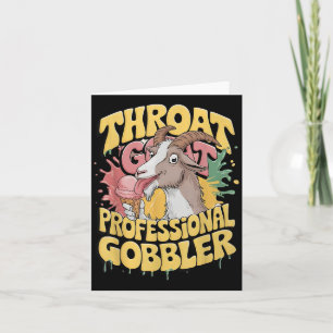 Throat Goat Professional Gobbler Retro Inappropria Card