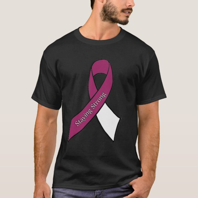 Throat, Neck Head Cancer Awareness Ribbon Shirt (Front)