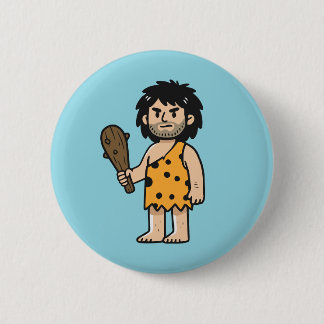 Throk Cave man 6 Cm Round Badge