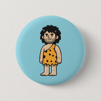 Throk Cave man 6 Cm Round Badge