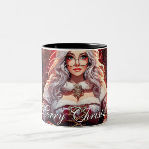 Throne Diva – Santa's Hottest Sister Two-Tone Coffee Mug