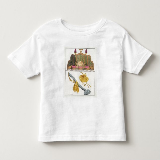 Throne of a Chinese Emperor, Yo-yo sceptre and cap Toddler T-Shirt (Front)