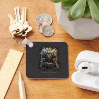 Throne of Dust Dark Fantasy Key Ring