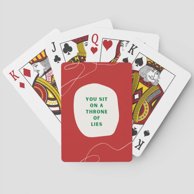 Throne of Lies Playing Card Deck (Back)
