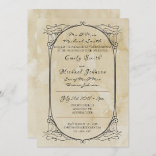 Thrones Wedding Invitation Mediaeval Dragon Royal