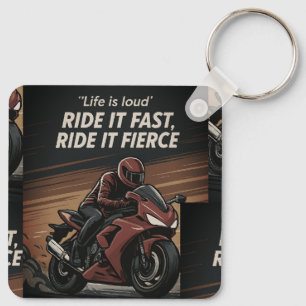Throttle Rush: Ride the Wind Key Ring