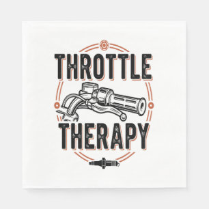 Throttle Therapy Motorcycle Grip Napkin