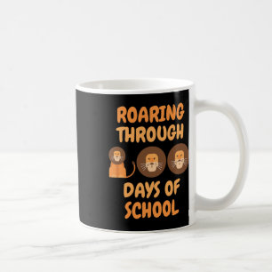 Through 100 Days Of School Lions Teacher Kids Boys Coffee Mug