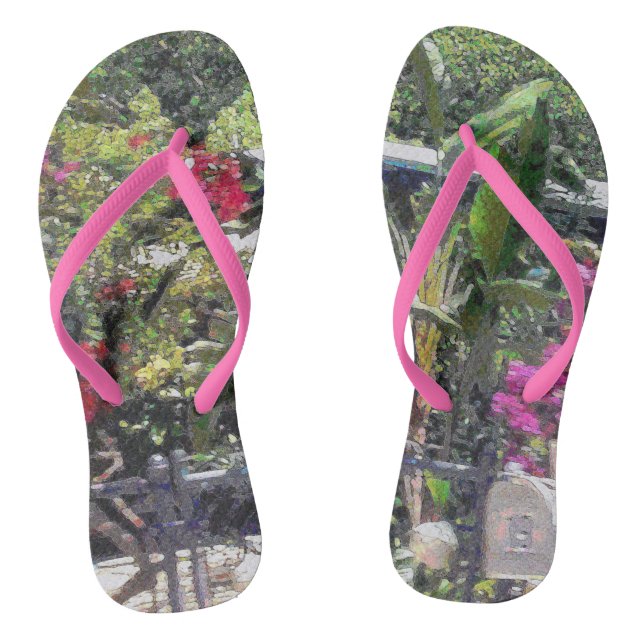 Through a garden gate... thongs (Footbed)