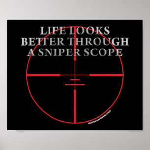 Through a Sniper Scope Poster