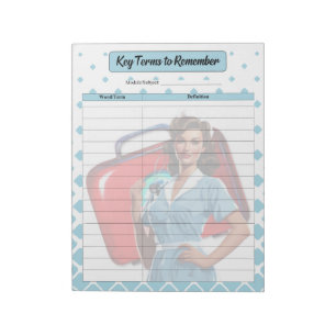 Through Nursing School_ Key Terms to Remember Notepad
