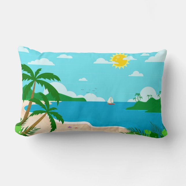 Through Pillow Design On Natural Landscape (Front)